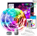 VOLIVO LED Strip Lights WiFi 100 FT, Compatible with Alexa and Google Assistant, 2 Rolls of 50ft RGB Led Light Strip, Music Sync Color Changing Lighting for Bedroom, Home, Kitchen, Party Decors