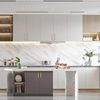 Asidrama 20 Pack 5 Inch(128mm) Brushed Brass Kitchen Cabinet Handles, Cabinet Pulls Kitchen Cabinet Hardware for Cupboard Drawer Pulls