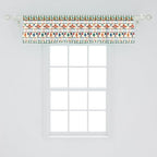 Ambesonne Mexican Window Valance, Latin American Cultural Native Borders Indigenous Saguaro Sombrero Tequila Bottle, Curtain Valance for Kitchen Bedroom Decor with Rod Pocket, 54" X 12", Jade Green