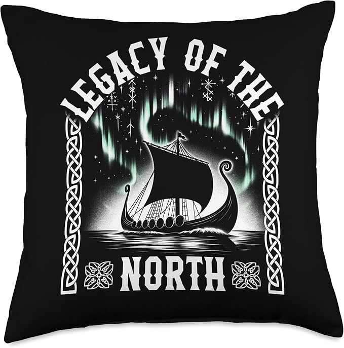Viking Legacy Of The North Norse Myth Scandinavian Warrior M Throw Pillow