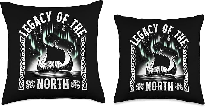 Viking Legacy Of The North Norse Myth Scandinavian Warrior M Throw Pillow