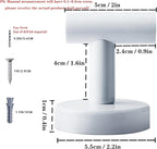 4 Pack Towel Hooks Bathroom Wall Hook Holder Stainless Steel Coat Robe Clothes Hook for Bath Kitchen Hotel Garage（White）