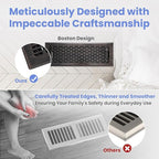 4x14 Inches Heavy Duty Walkable Floor Register - Easy Adjust Air Supply Lever Decorative Floor Vent Covers, Boston Design Vent Covers for Home - Oil Rubbed Bronze