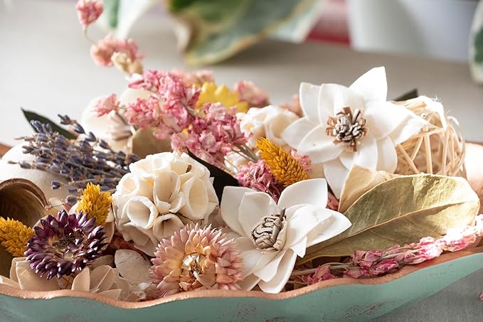 ANDALUCA Secrets of Spring Scented Potpourri | Made in California | Large 20 oz Bag + Fragrance Vial | Notes of Citron, Jasmine and Soft Woods | Floral Spring Home Fragrance