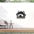 Custom Hedgehog Metal Sign, Personalized Hedgehog Metal Wall Art,Hedgehog Lovers Gift Metal Kid Room Decor,Personalized Hedgehog Lover Name Sign,Kid Nursery Decoration (Style B)