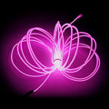 MaxLax EL Wire Pink, 32.8ft/10m Portable Battery Pack Neon Light Strip 360° Cuttable Glowing Rope Lights for Parties, Halloween, DIY Decoration