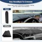 Dashboard Cover Mat Custom Fit for 2020 2021 2022 2023 Hyundai Sonata Dash Cover Nonslip Dash Mat Protector Sunshade No Glare Black (Only fits for 8.0-inch Touch Screen Dashboard)