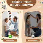 Personalized Ball Games Growth Chart for Wall Kids, Name Height Chart for Kids, for Nursery & Bedroom, Baby Shower Gift (59" x 7.8")