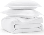 Bedsure Cotton Duvet Cover Set - 100% Cotton Waffle Weave Bright White Duvet Cover Oversized King Size, GentleSoft™ and Breathable Bedding Set for All Season, 3 Pieces, 120"x98"