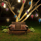 Vigdur Multicolor - Decorative String Lights Plug in with 10 Bulbs Connectable, Indoor Outdoor Patio Lights for Party Wedding Bedroom Bistro Cottagecore Decor