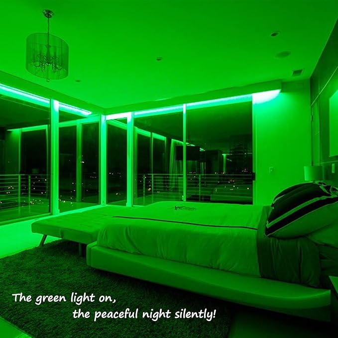 48ft Green LED Rope Lights Outdoor Waterproof - 324 LEDs Christmas Rope Lights, 120V ETL Certified, Connectable to 192ft, w/24 Mounting Clips & Screws - St. Patrick's Garden Decor