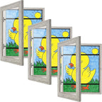[3-Pack] Kids Art Frames, 8.5x11 Front Opening Kids Artwork Frames Changeable, Grey Wood Grain Artwork Display Storage Frame for Wall, Holds 50 Pcs, for 3D Picture, Crafts, Children Drawing, Hanging
