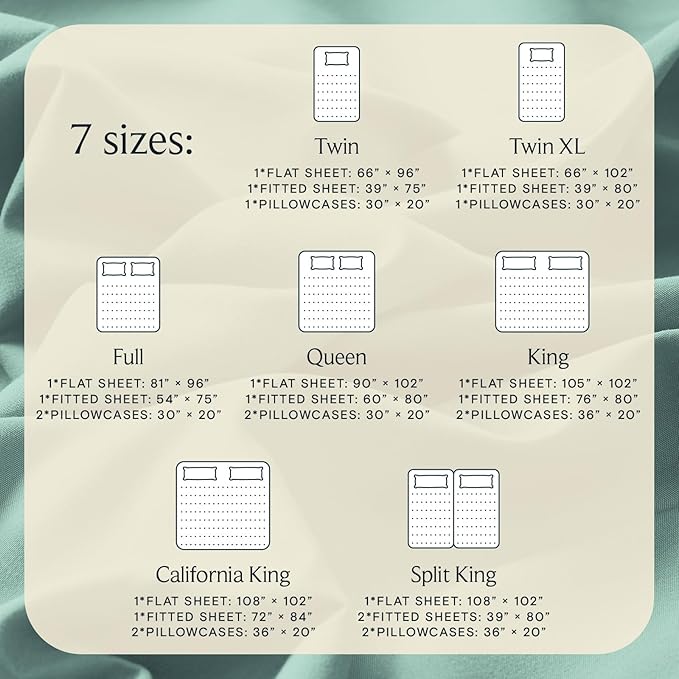 LuxClub 5 PC Split King Sheet Set Bed Sheets Deep Pockets Wrinkle Free Cooling Sheets Machine Washable Hotel Bedding Silky Soft - Light Teal Split King