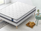 Coolvie 10 Inch Queen Mattresses, Queen Size Hybrid Mattress Built in Pocketed Coils and Gel Memory Foam Layer, Low Motion Transfer & Breathable Bed in A Box
