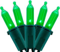YULETIME 200 Count Green LED Christmas Lights, 66 Feet Green Wire UL Certified Commercial Grade Holiday String Light Set (Green)