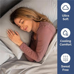 Split King Size 5 Piece Sheet Set - Comfy Breathable & Cooling Bed Sheets Set - Hotel Luxury Bedding for Women, Men, Kids, Teens, Boys & Girls - Deep Pockets and Wrinkle Free - Oeko-Tex - Light Grey