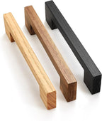 Burlywood Square 7-1/2in 8 pcs Wooden Drawer Pulls Handle pulls for cabinets Kitchen Cabinet Drawer pulls Cabinet Door Pull