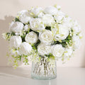 Luyue 8 Packs Peonies Artificial Flowers Vintage Faux Peony Bouquet Fake Flower for Vase Silk Floral Arrangements for Table Centerpiece Wedding Decoration Indoor Home Decor