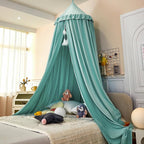 dix-rainbow Princess Decor Canopy for Kids Bed, Soft and Durable Bed Canopy for Girls Room Tent Canopy Dreamy Mosquito Net Bedding, Children Reading Nook Canopies Indoor (Green)
