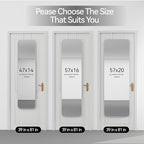 47x14 Mirror Rectangle Full Body Length Door Hanging Wall Mounted Metal Frame Dressing Make-up Mirrors for Entryway Bedroom Bathroom Living Room 47 14 inch Silver