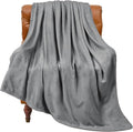 BEDELITE Fleece Blanket Grey Throw Blanket for Couch & Bed, Luxury Plush Cozy Fuzzy Blanket 50" x 60", Super Soft Warm Lightweight Throw Blanket for Travel Camping