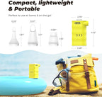 Air Mattress Pump: Rechargeable 6000mAh Portable Battery Air Pump, Quick-Fill Electric Air Inflator Deflator for Outdoor Camping Inflatable Bed Pool Boat Float Raft Swimming Rings Vacuum Bag