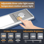 Under Cabinet Lights,88 LED Operated Motion Sensor Light Indoor,2200mAh USB Rechargeable Closet Lights, 2 Pack Magnetic Dimmable Closet Lights，Wireless Under Counter Lights for Kitchen, Stairs