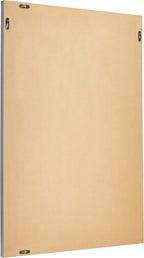 Amazon Basics Rectangular Wall Mount Mirror 24" x 36", Standard Trim, Nickel