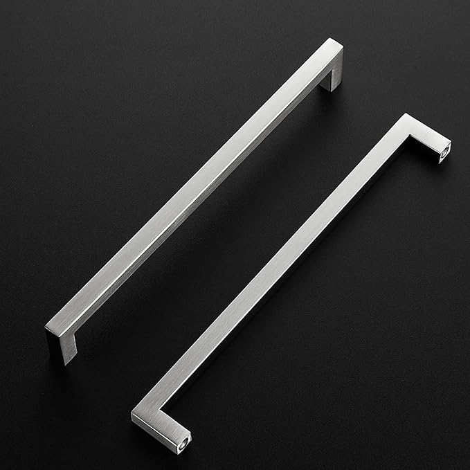 Ravinte 20 Pack Brushed Nickel Kitchen Cabinet Handles 10 Inch Cabinet Pulls Square Kitchen Hardware for Cabinet Drawer Pulls Drawer Handles Come with Screwdriver