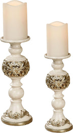 Abimbola Candleholders Ivory Set of Two