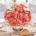 AVIVIHO 65pcs Burnt Orange Hydrangea Artificial Flowers Bulk (Not Squished) Realistic e Fake Hydrangeas Silk Flowers with Stems for Home,Weddings,Party Table Centerpieces,Arch,Florals Decorations