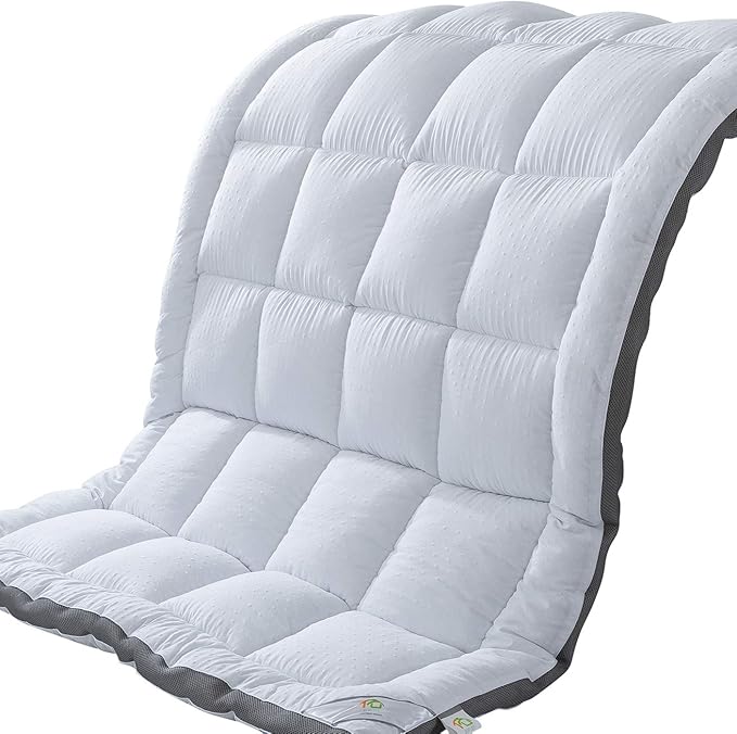 Mattress Topper Queen & Mattress Pad Protector - Quality Plush Luxury Down Alternative Pillow Top - 2inch Extra Thick Mattress Cover(60"x80")