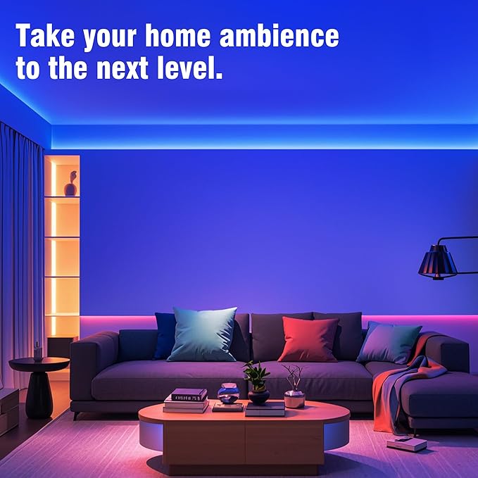 VOLIVO 300ft LED Strip Light Bluetooth, Color Changing LED Strip Lights for Bedroom, Music Sync RGB Lighting with 24Key Remote/APP Control for Home Decoration