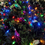 50-Count 8 Modes Christmas Lights with Timer, 18ft Battery Operated String Light Mini Lights Set for Indoor Outdoor Wreath Decor Christmas Tree Thanksgiving Day, Multicolor, 2Pack