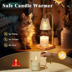 Adjustable Candle Warmer Lamp with Timer Dimmer,Birthday Gifts for Women Mom Sister,House Warming Gifts New Home Room Decor,Vintage Wax Warmer for Scented Wax Jar Candles