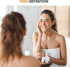 Bathroom Vanity Mirror for Wall, 20" x 30" Metal Framed Rectangular Bathroom Wall Mirror for Over Sink, HD Shatterproof Glass, Hangs Horizontally or Vertically(Black)