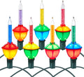 Brightown Bubble String Lights - 6.5ft 9 Counts Christmas Light Bulb, Traditional Multicolor Bubble Lights for Christmas Tree Holiday Celebrations Lighting, 7 Colors