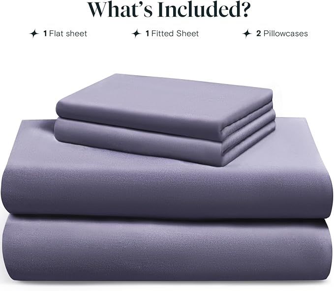 LuxClub Queen Sheet Set, 100% Rayon Derived from Bamboo Cooling Sheets, Breathable & Soft Deep Pocket Up to 16", Hotel Luxury Silky Sheets Queen Size, Light Grey