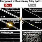 HXWEIYE 300LED Fairy Curtain Lights, 9.8x9.8Ft USB Plug-in 8 Modes Christmas String Hanging Lights with Remote for Bedroom Backdrop Wedding Party Indoor Wall Decor, Multicolor, Tangle-Free