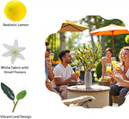 5pcs Artificial Lemon.24 Inch Lifelike artificial plants indoor.lemon tree artificial.artificial fruits for decoration.outdoor artificial plants.Used For Homes.Offices, Festivals.Flowers.And Vases