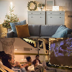 42ft 120 Led Battery Powered String Lights, IP65 Waterproof 8 Modes Twinkle Fairy Lights with Timer for Bedroom, Garden, Party, Christmas Tree Indoor Outdoor Decorations, Warm White