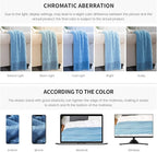 BOURINA Blue Throw Blanket 50x60 Inches Throw Textured Solid Soft Sofa Couch Decorative Knit Blanket
