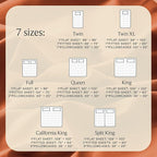 LuxClub 4 PC Queen Sheet Set, Deep Pockets Wrinkle Free Cooling Bed Sheets Hotel Bedding for Women, Men, Kids & Teens, Includes 1 Fitted Sheet, 1 Flat Sheet and 2 Pillowcases - Autumn Orange