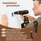 POZEAN 60 Pack Wall Hooks for Hanging, Heavy Duty Small Coat Hooks Wall Mounted for Living Room, Bathroom, Kitchen, Bedroom for Key, Cup, Bag, Hat, Scarf, and More (Oil Rubbed Bronze)
