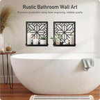 Aesthetics Candle Wall Holder, Modern Bathroom Wall Art for Living Room Bedroom Bathroom (2 Pack 11.8 x 13 in)