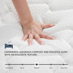 King Size Mattress | 12 Inch Hybrid Mattresses King in a Box | Medium Firm Memory Foam and Individual Pocket Springs | Fiberglass Free Bed Matress | Breathable | CertiPUR-US