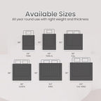 Utopia Bedding Comforter Duvet Insert, Quilted Comforter with Corner Tabs, Box Stitched Down Alternative Comforters Twin Size (Black)