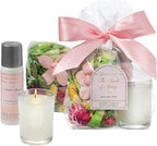 Aromatique Home Fragrance, Smell of Spring, Gift Set - Decorative Potpourri, Room Spray, and Candle - Perfect for Mother's Day and Women in Your Life