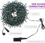 105FT 300LEDs Christmas Lights Outdoor Indoor 8 Modes for Christmas Tree Party Decoration, 100% UL Listed (Purple, 105 FT)