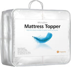 HOSPITOLOGY PRODUCTS Hypoallergenic Mattress Cover- Overstuffed - Deep Pocket - Goose Down Alternative Pillow Top Mattress Topper Full XL- 54" W x 80" L
